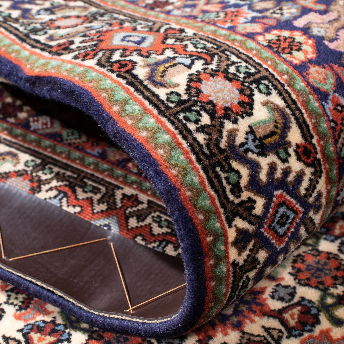 Alfombra de pasillo Alfombra persa - Bidjar - 255 x 69 cm - azul