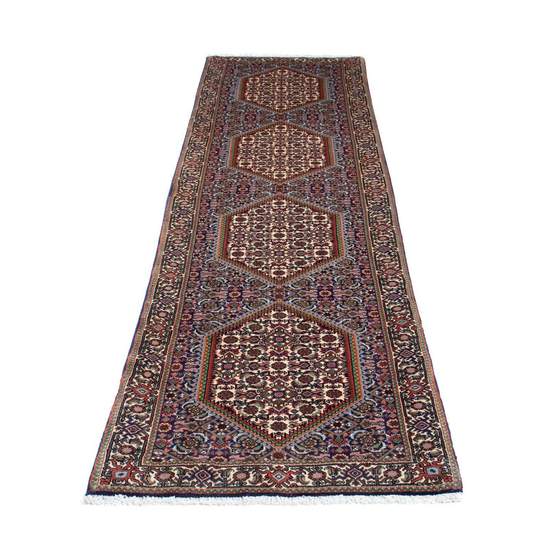 Alfombra de pasillo Alfombra persa - Bidjar - 255 x 69 cm - azul