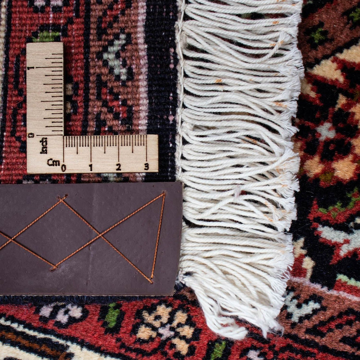 Alfombra persa - Bidjar - 220 x 136 cm - rojo