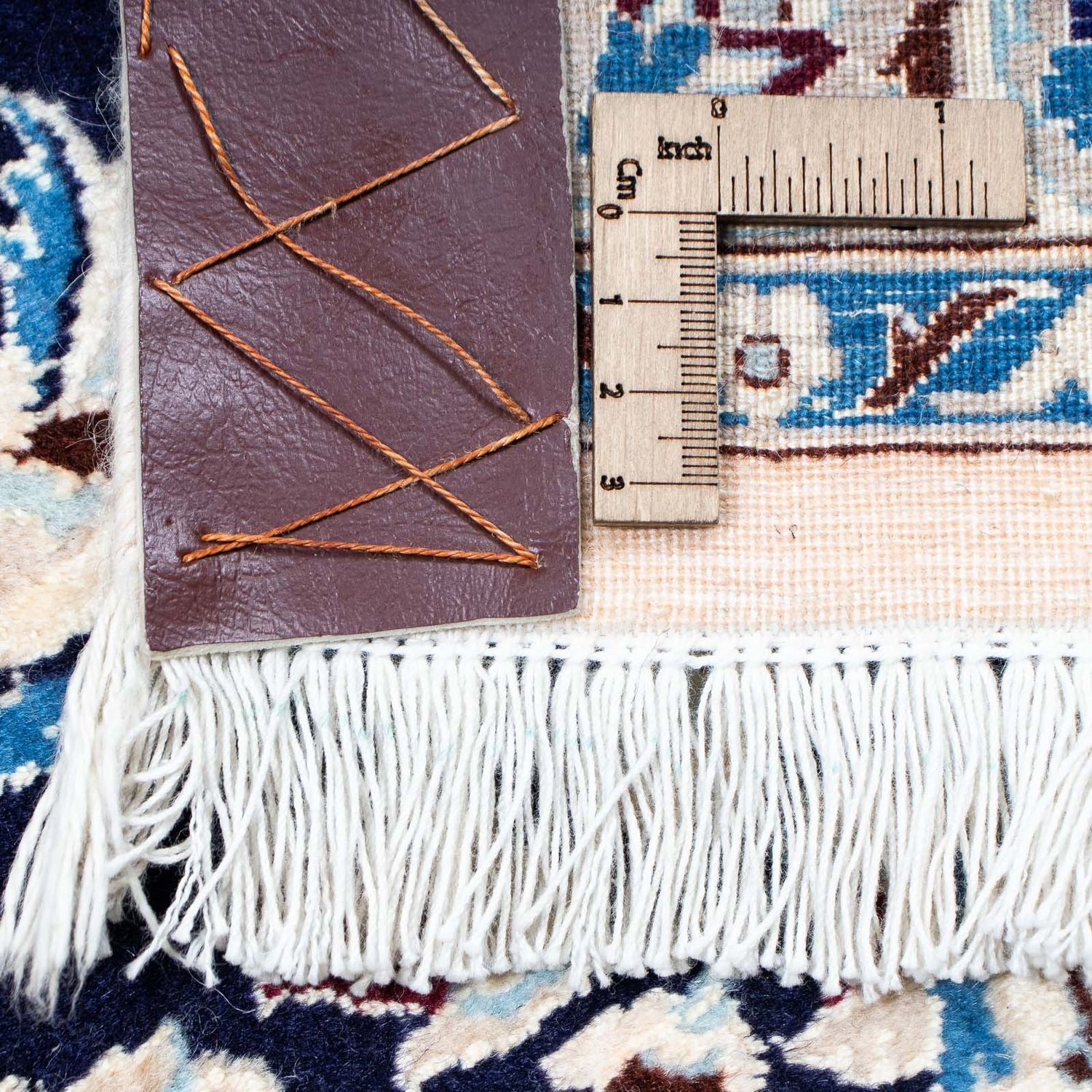 Alfombra Persa - Nain - Prima - 351 x 253 cm - azul oscuro