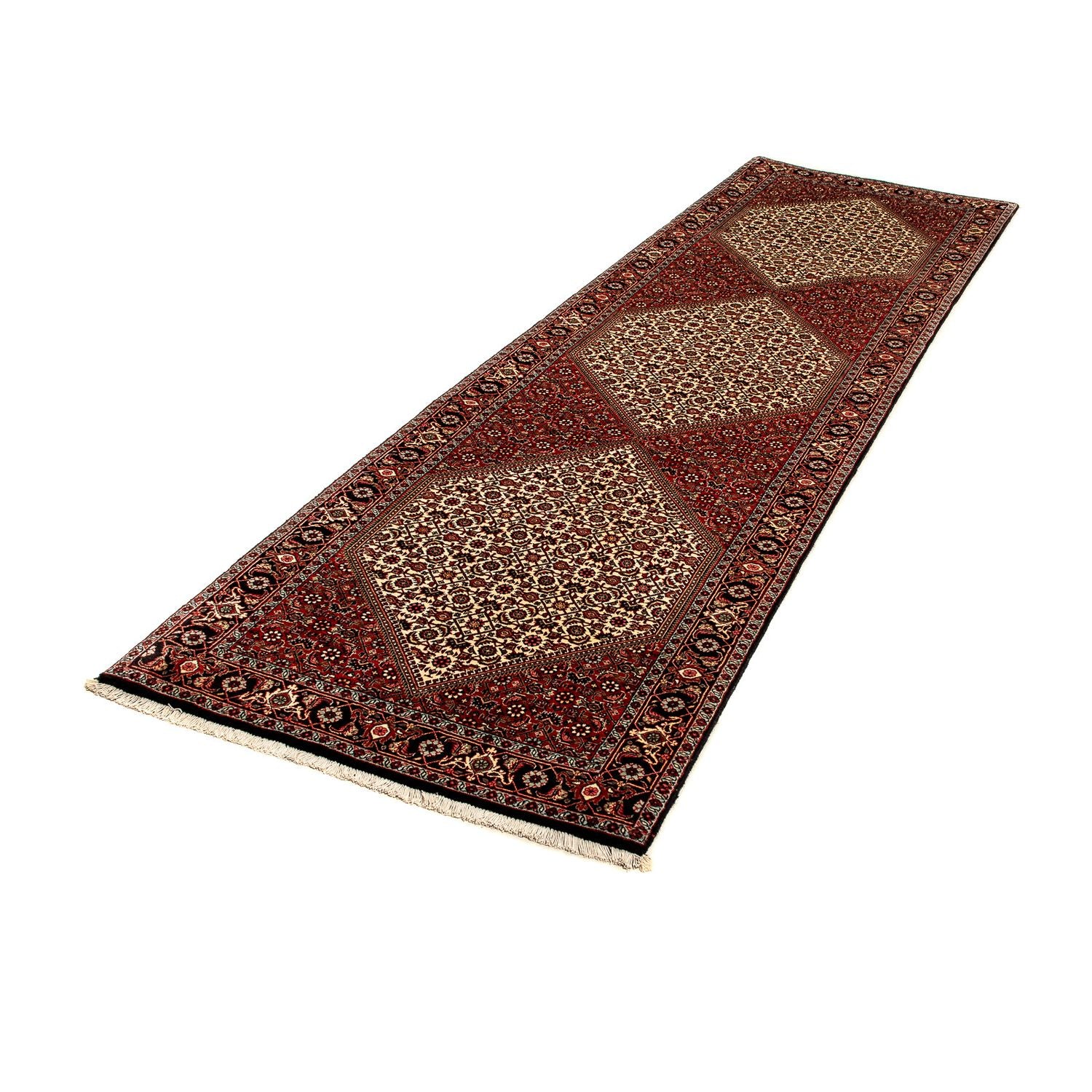 Alfombra de pasillo Alfombra persa - Bidjar - 304 x 83 cm - multicolor