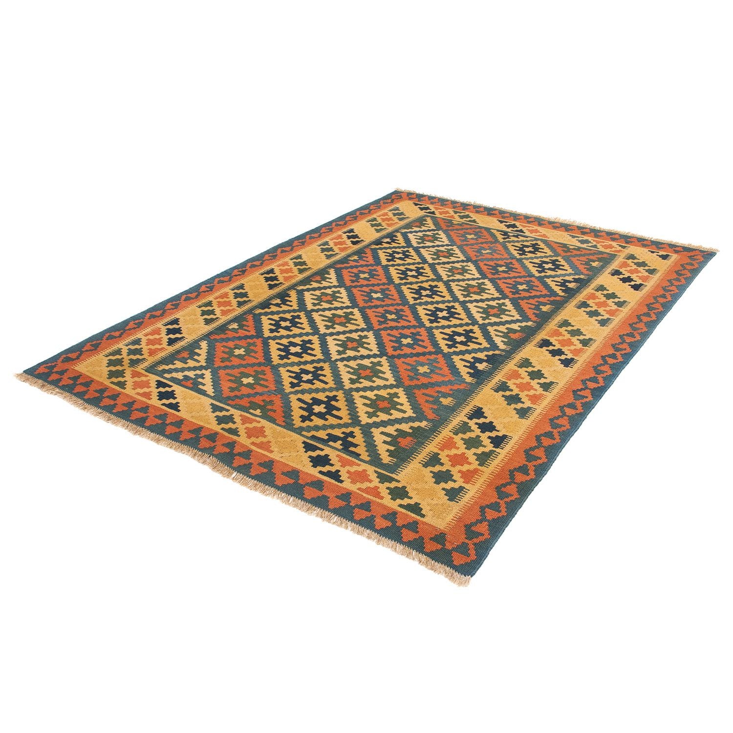 Alfombra Kelim - Oriental - 203 x 158 cm - multicolor