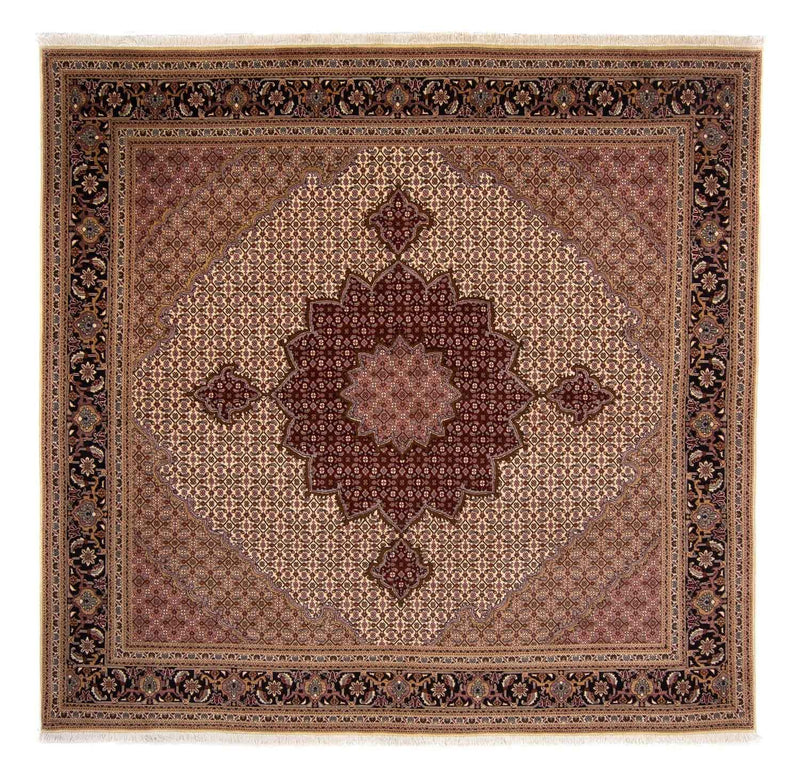 Alfombra Persa - Tabriz - Real - 250 x 249 cm - marrón