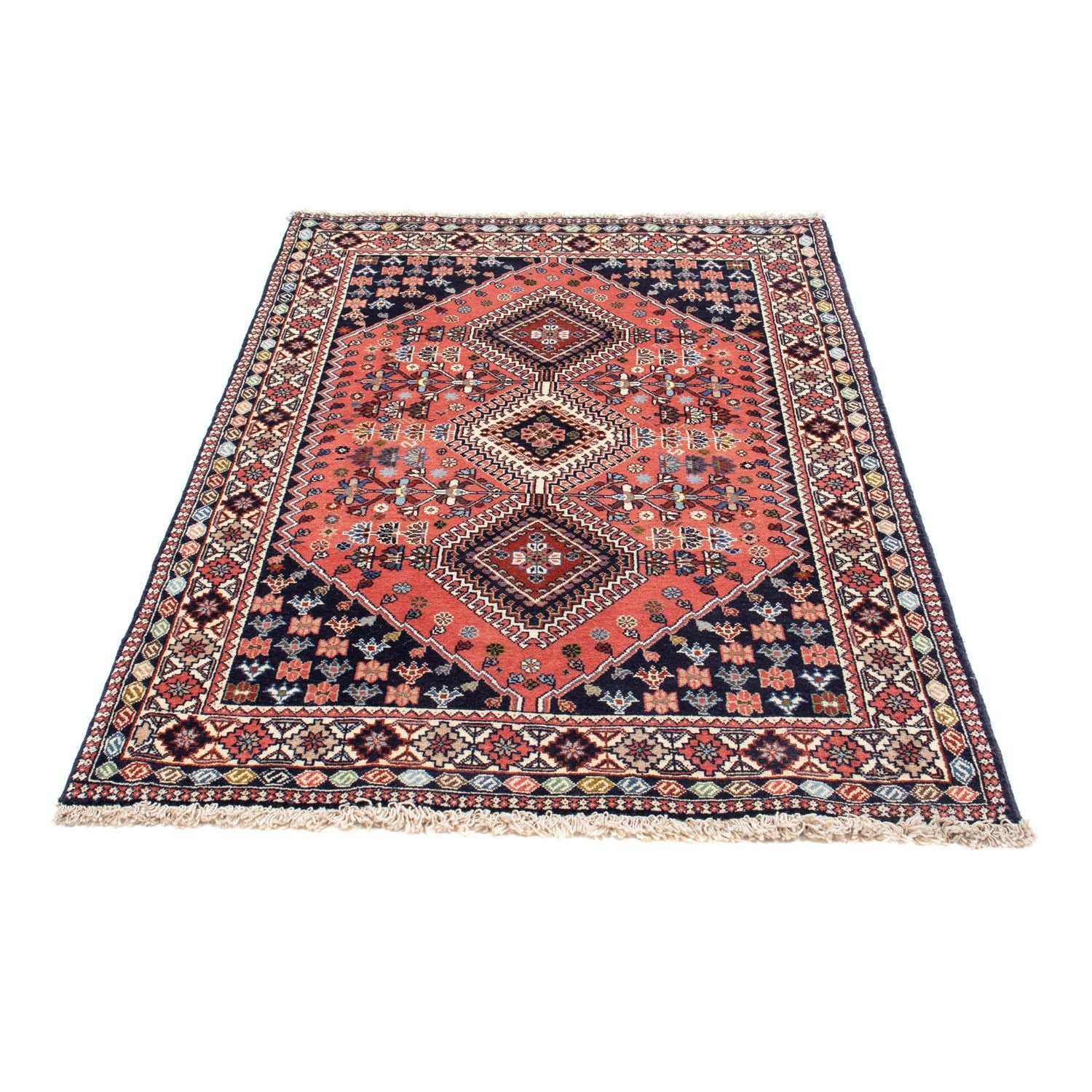 Alfombra persa - Nómada - 153 x 100 cm - rojo claro