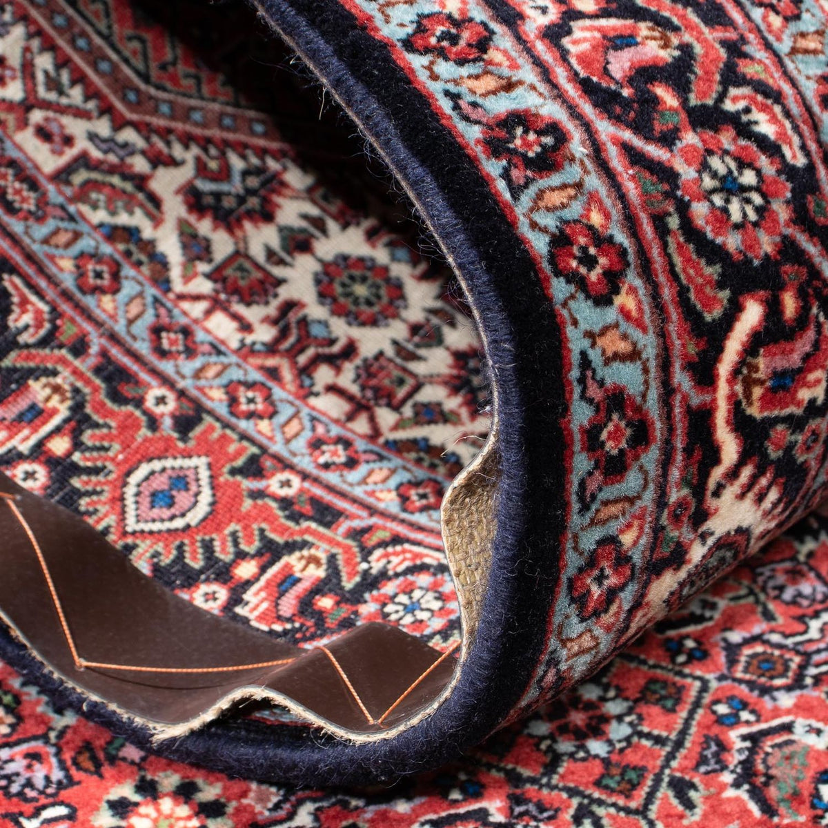 Alfombra de pasillo Alfombra persa - Bidjar - 218 x 76 cm - beige