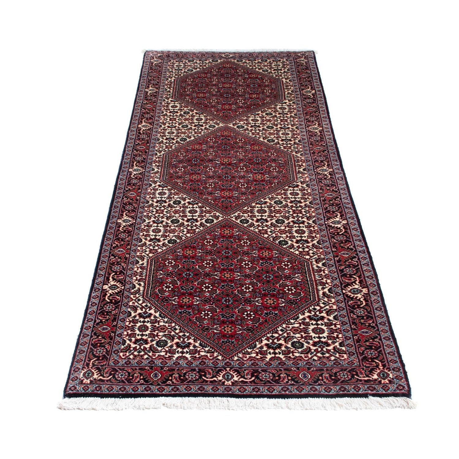 Alfombra de pasillo Alfombra persa - Bidjar - 218 x 76 cm - beige