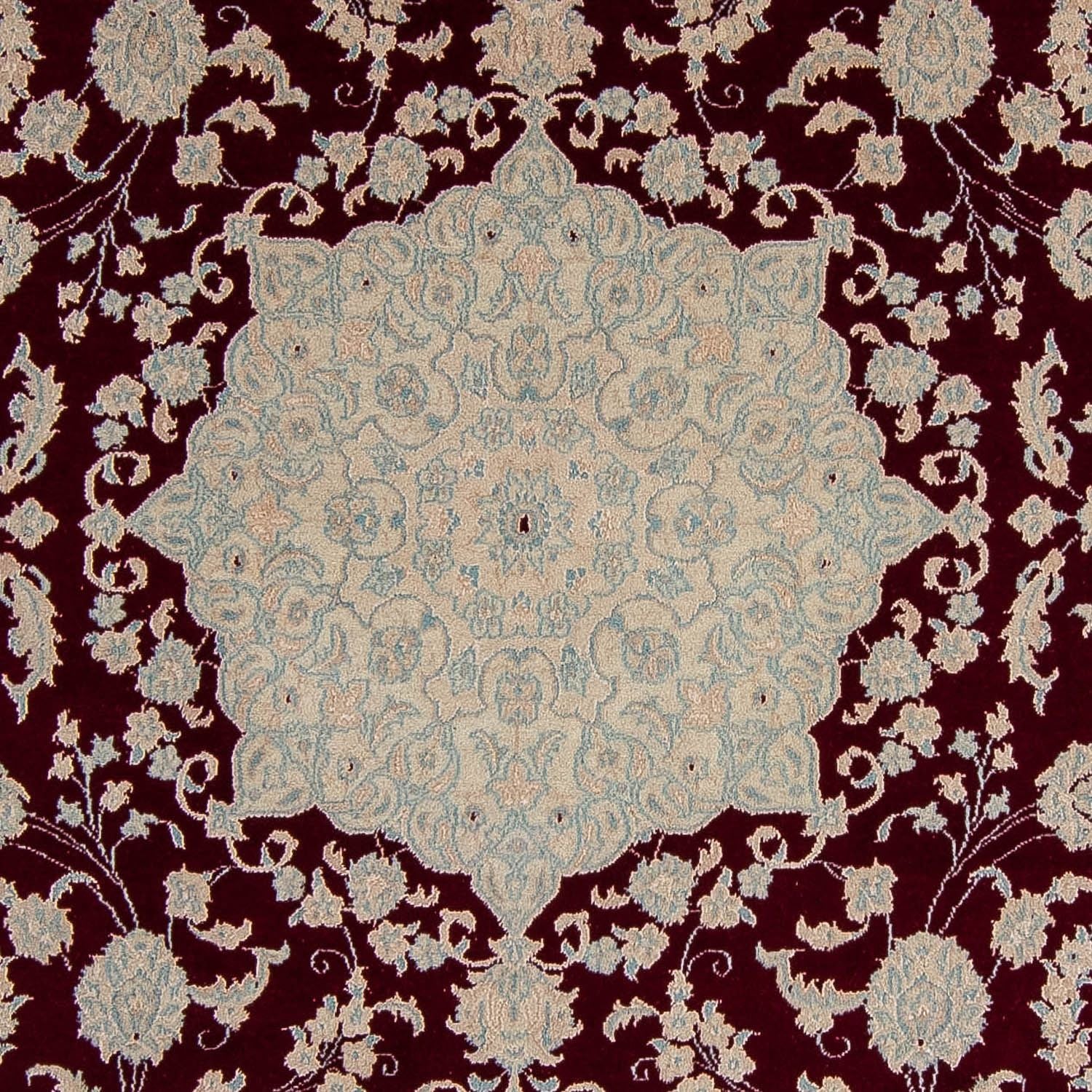 Alfombra persa - Nain - 349 x 248 cm - rojo oscuro