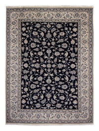 Alfombra persa - Nain - 338 x 245 cm - azul oscuro