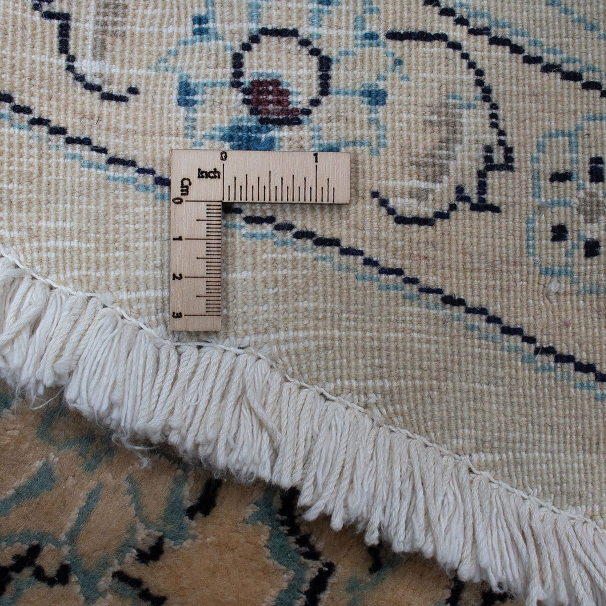 Alfombra persa - Nain redondo  - 287 x 287 cm - rojo oscuro