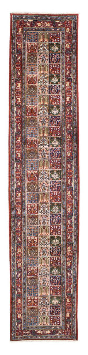 Alfombra de pasillo Alfombra persa - Clásica - 382 x 79 cm - rojo oscuro