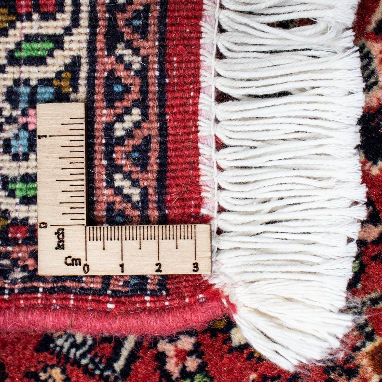 Alfombra persa - Bidjar - 199 x 139 cm - rojo