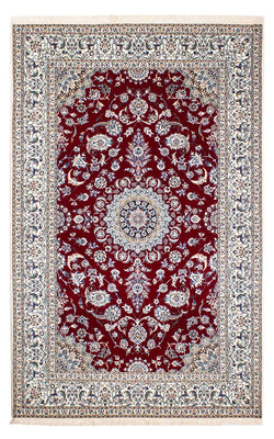 Alfombra Persa - Nain - Prima - 238 x 151 cm - rojo oscuro