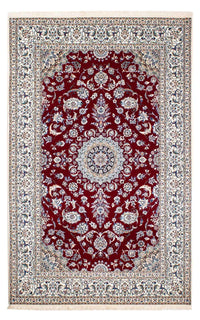 Alfombra Persa - Nain - Prima - 238 x 151 cm - rojo oscuro