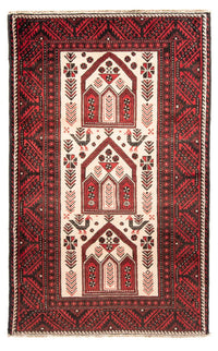Alfombra Belutsch - 199 x 115 cm - rojo
