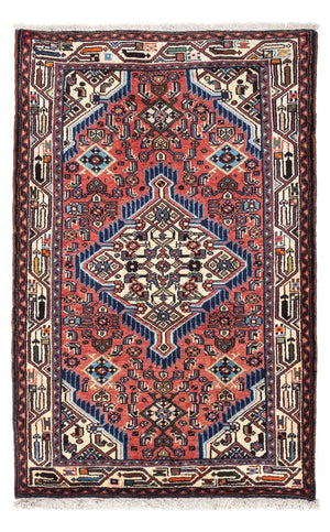 Alfombra persa - Nómada - 125 x 80 cm - rojo claro