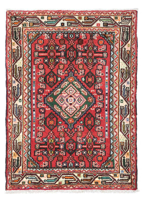 Alfombra persa - Nómada - 121 x 82 cm - rojo