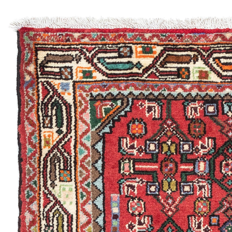 Alfombra persa - Nómada - 121 x 82 cm - rojo