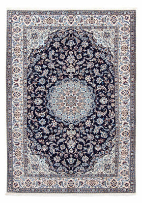 Alfombra Persa - Nain - Real - 300 x 202 cm - azul oscuro