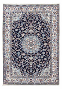 Alfombra Persa - Nain - Real - 300 x 202 cm - azul oscuro