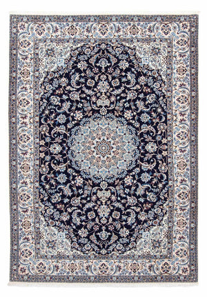 Alfombra Persa - Nain - Real - 300 x 202 cm - azul oscuro