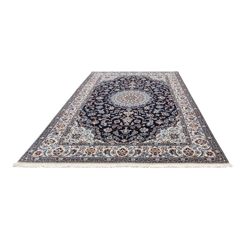 Alfombra Persa - Nain - Real - 300 x 202 cm - azul oscuro