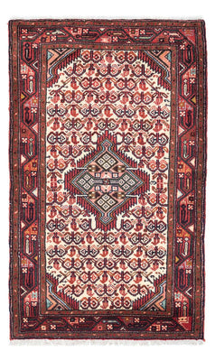 Alfombra persa - Nómada - 136 x 82 cm - rojo oscuro