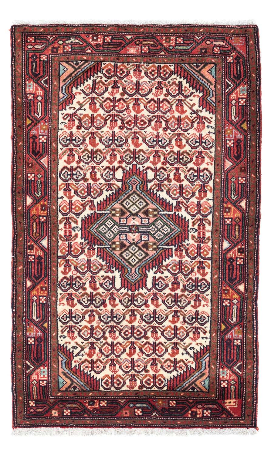 Alfombra persa - Nómada - 136 x 82 cm - rojo oscuro