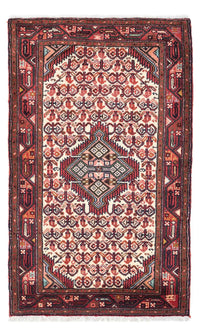 Alfombra persa - Nómada - 136 x 82 cm - rojo oscuro