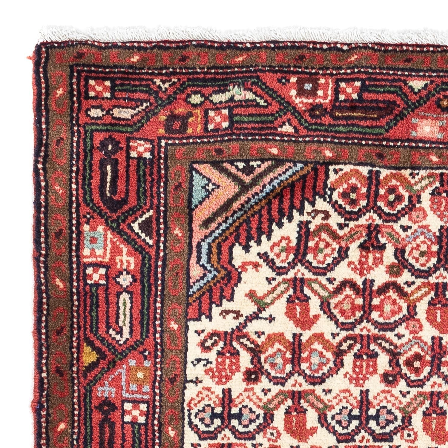 Alfombra persa - Nómada - 136 x 82 cm - rojo oscuro