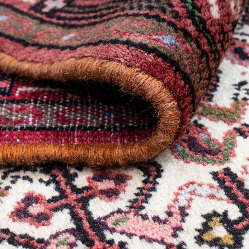 Alfombra persa - Nómada - 131 x 80 cm - rojo oscuro