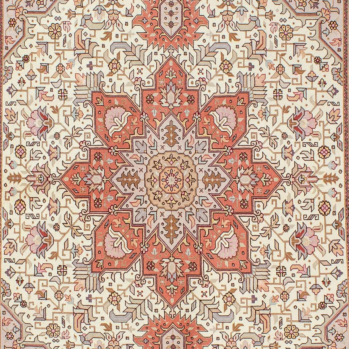 Alfombra Persa - Tabriz - Real - 212 x 148 cm - beige