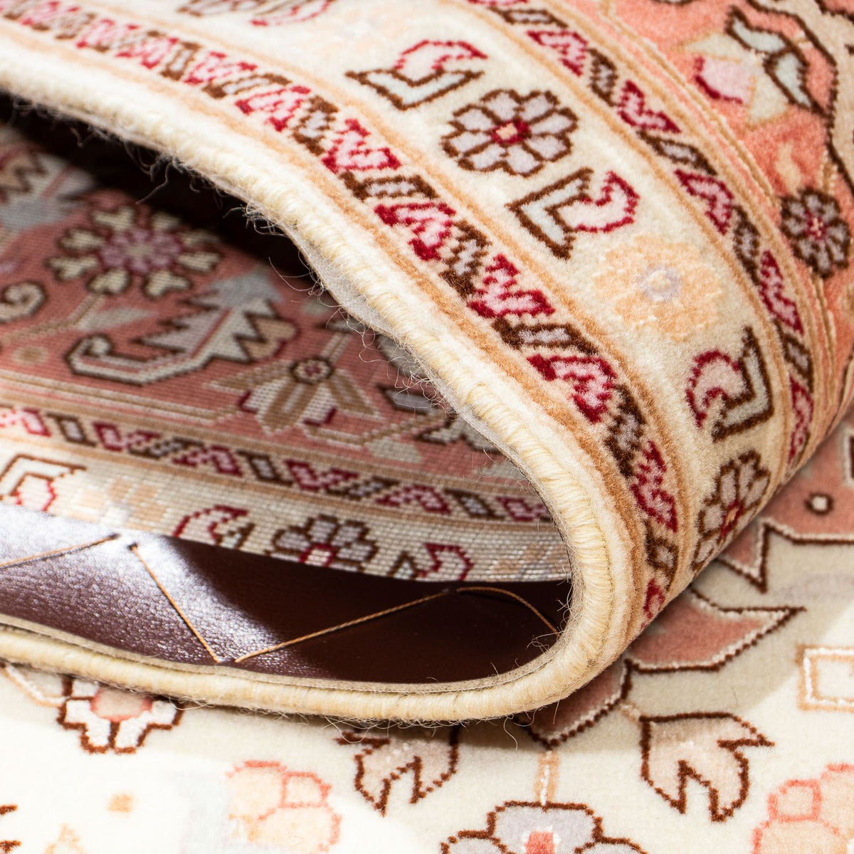 Alfombra Persa - Tabriz - Real - 212 x 148 cm - beige