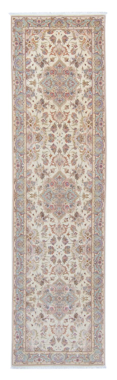 Alfombra de pasillo Alfombra Persa - Tabriz - Real - 358 x 91 cm - beige