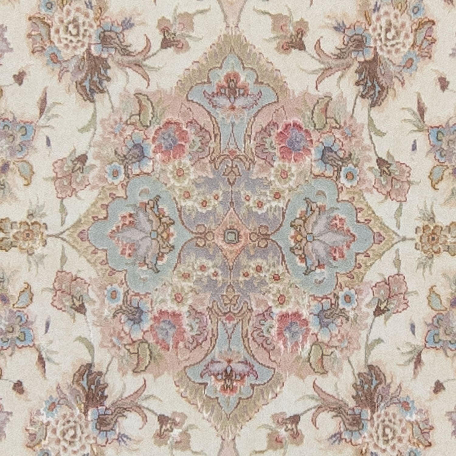 Alfombra de pasillo Alfombra Persa - Tabriz - Real - 358 x 91 cm - beige