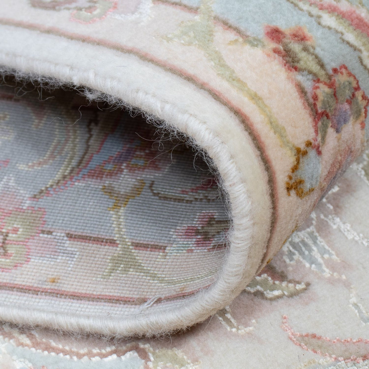 Alfombra de pasillo Alfombra Persa - Tabriz - Real - 358 x 91 cm - beige