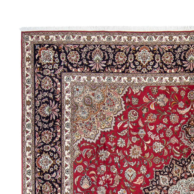 Alfombra persa - Tabriz cuadrado  - 303 x 300 cm - rojo oscuro