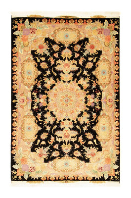 Alfombra Persa - Tabriz - Real - 152 x 102 cm - negro