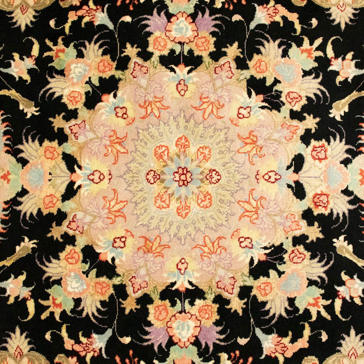 Alfombra Persa - Tabriz - Real - 152 x 102 cm - negro