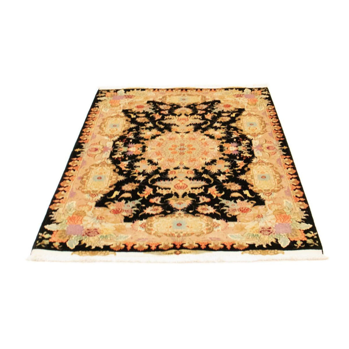 Alfombra Persa - Tabriz - Real - 152 x 102 cm - negro