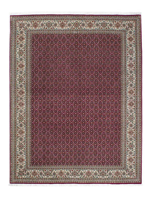 Alfombra persa - Tabriz - 202 x 151 cm - rojo oscuro