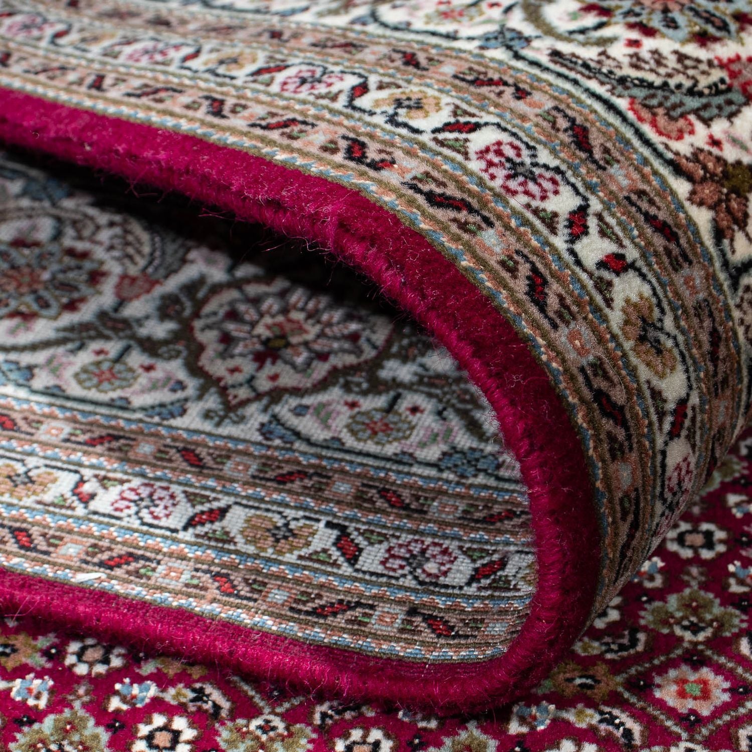 Alfombra persa - Tabriz - 202 x 151 cm - rojo oscuro