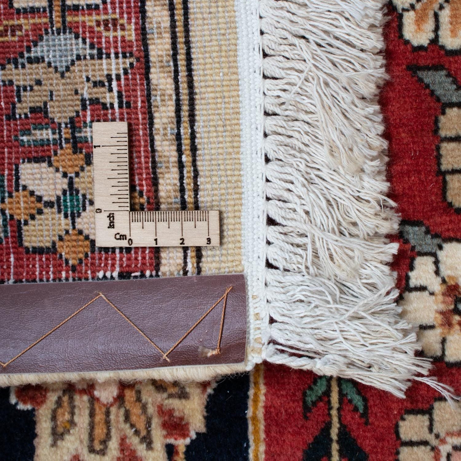 Alfombra persa - Ghom - 313 x 209 cm - rojo oscuro