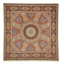 Alfombra Persa - Tabriz - Real cuadrado  - 254 x 248 cm - multicolor