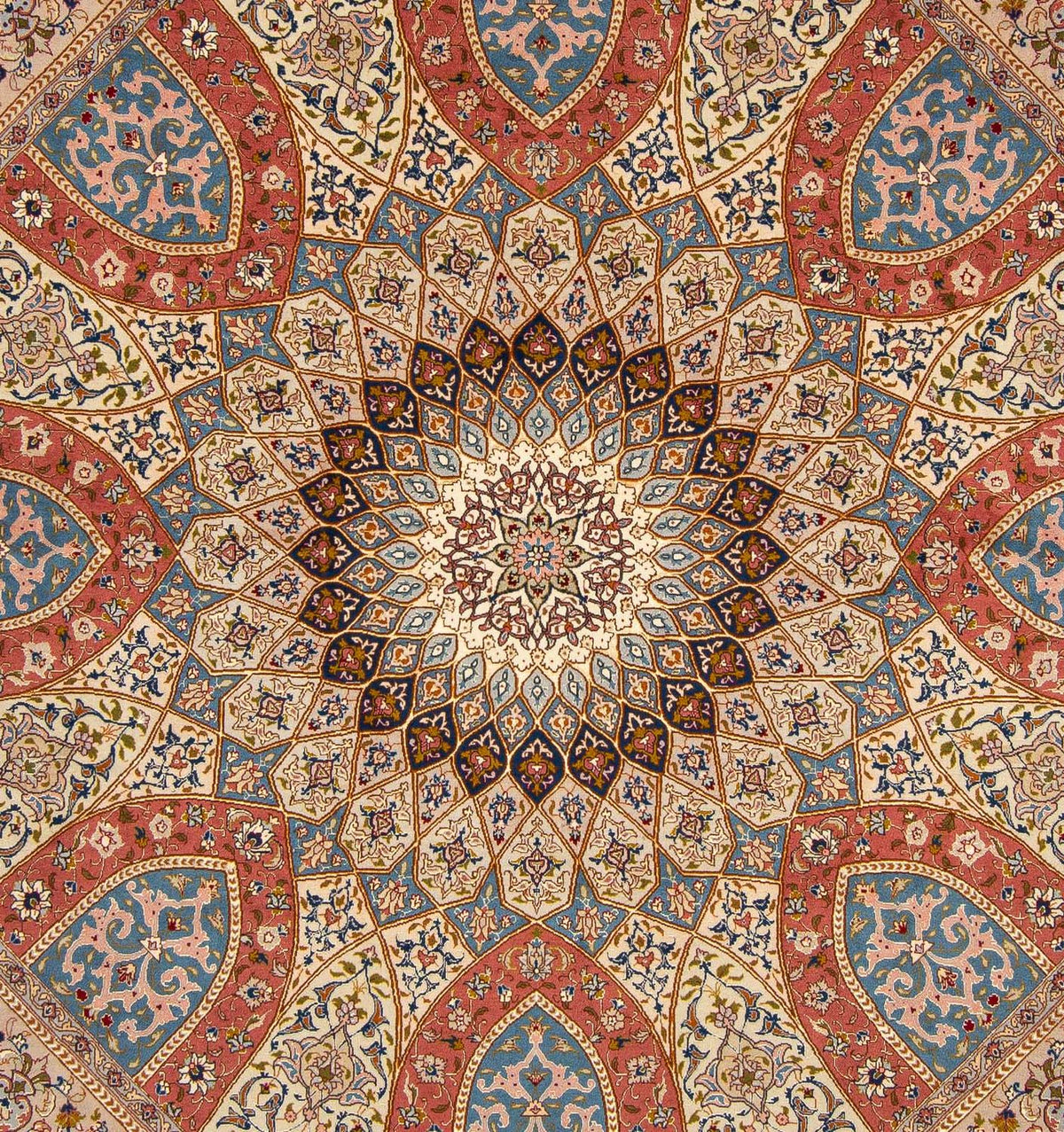 Alfombra Persa - Tabriz - Real cuadrado  - 254 x 248 cm - multicolor