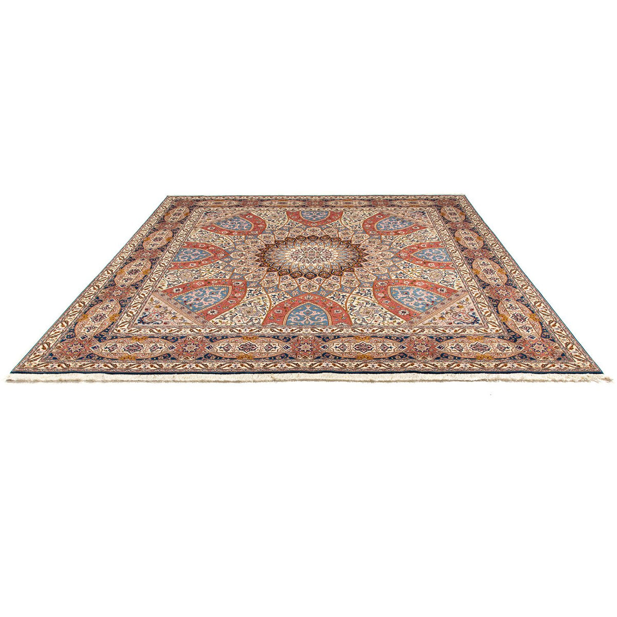 Alfombra Persa - Tabriz - Real cuadrado  - 254 x 248 cm - multicolor