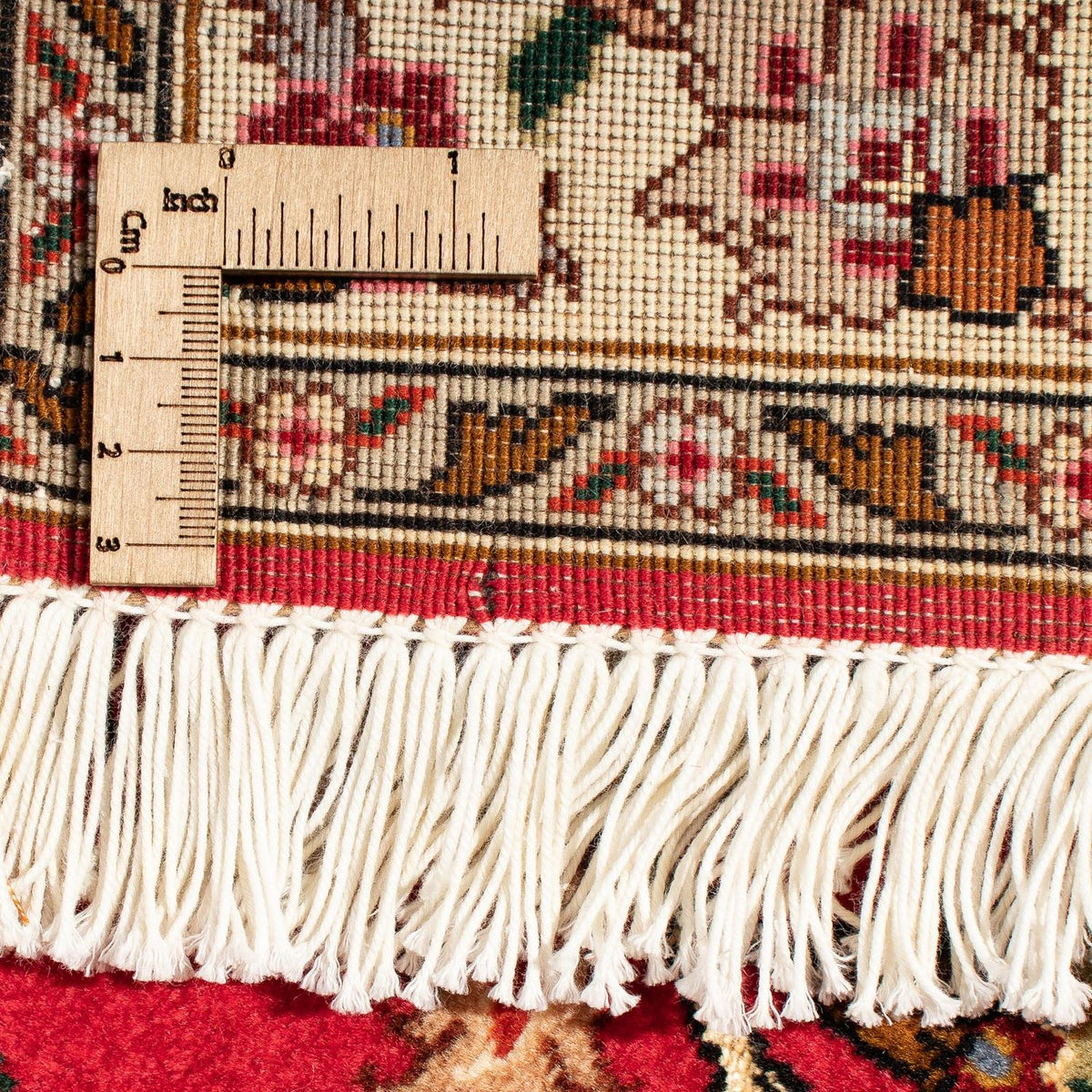 Alfombra Persa - Tabriz - Real cuadrado  - 257 x 254 cm - rojo