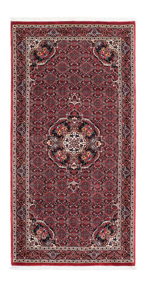 Alfombra de pasillo Alfombra persa - Bidjar - 197 x 98 cm - rojo