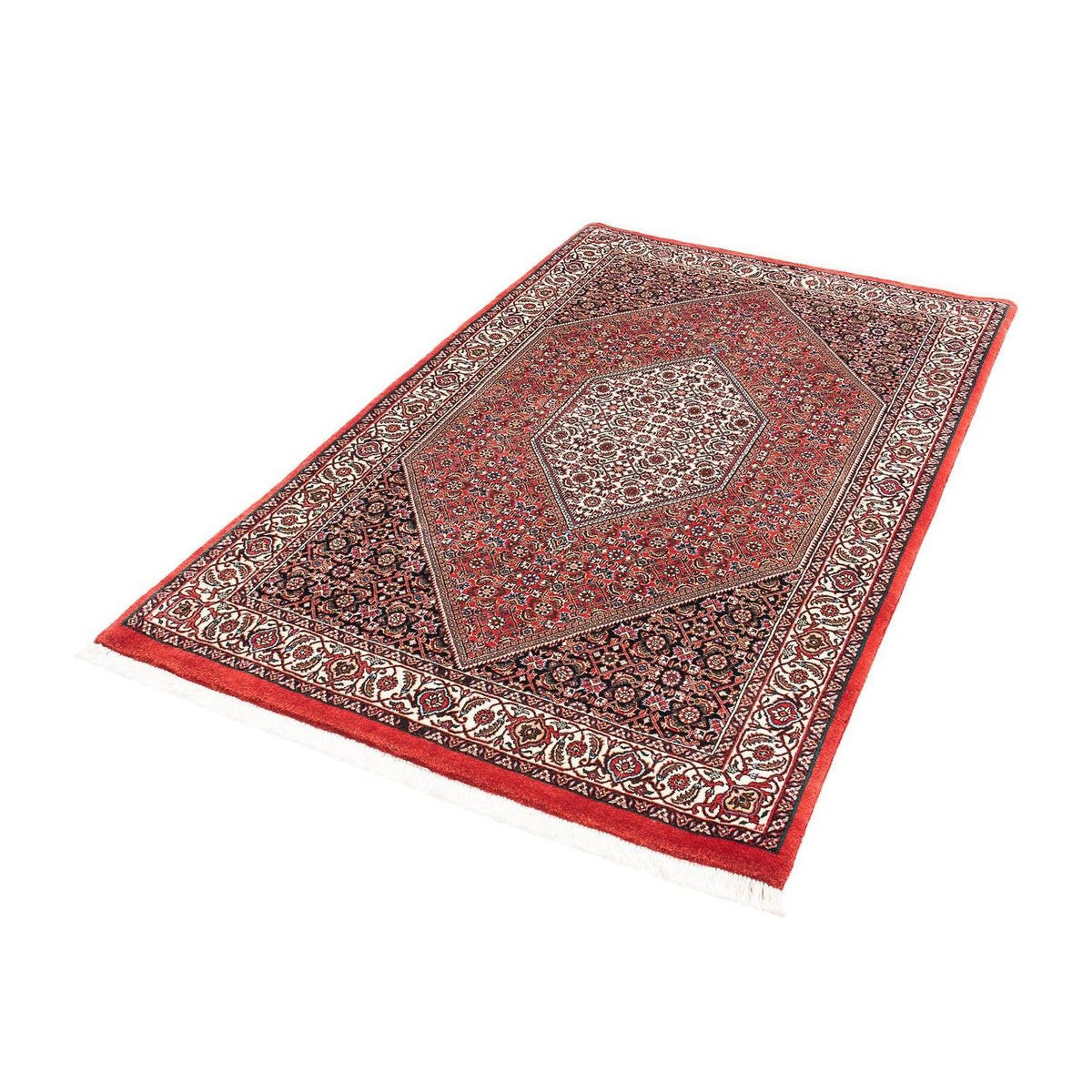 Alfombra persa - Bidjar - 183 x 111 cm - rojo
