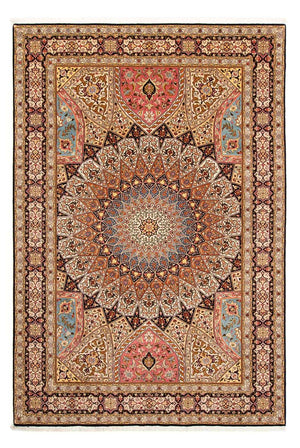Alfombra persa - Tabriz - 351 x 254 cm - marrón claro