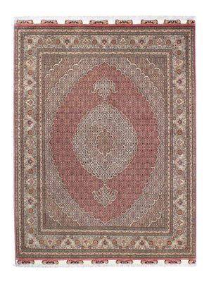 Alfombra persa - Tabriz - 210 x 152 cm - rojo claro